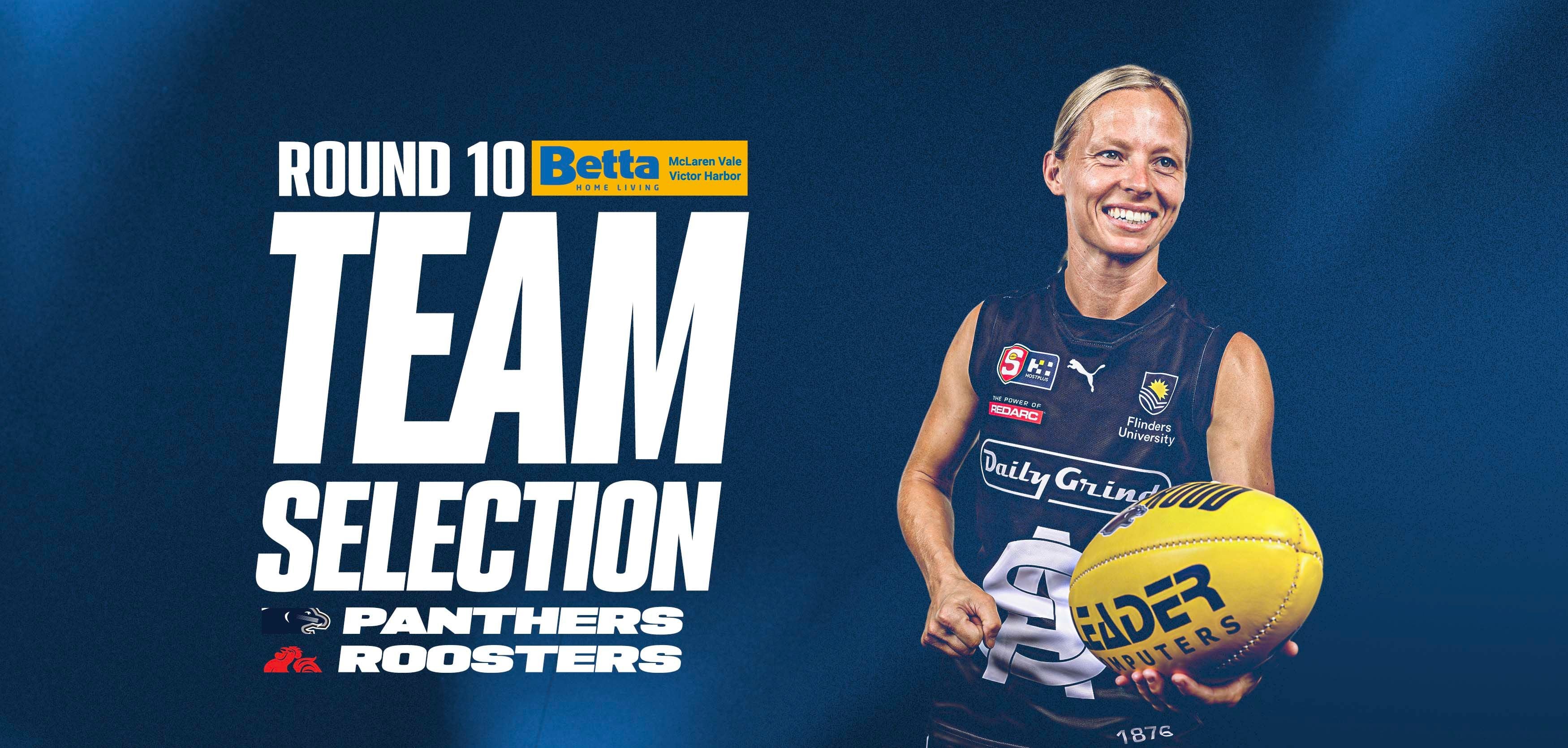 BETTA Team Selection: SANFLW Rd 10 vs North BETTA Team Selection: SANFLW Rd 10 vs North